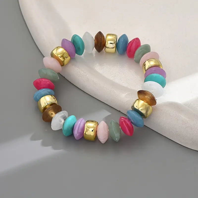 Bold Beaded Rainbow Bracelet