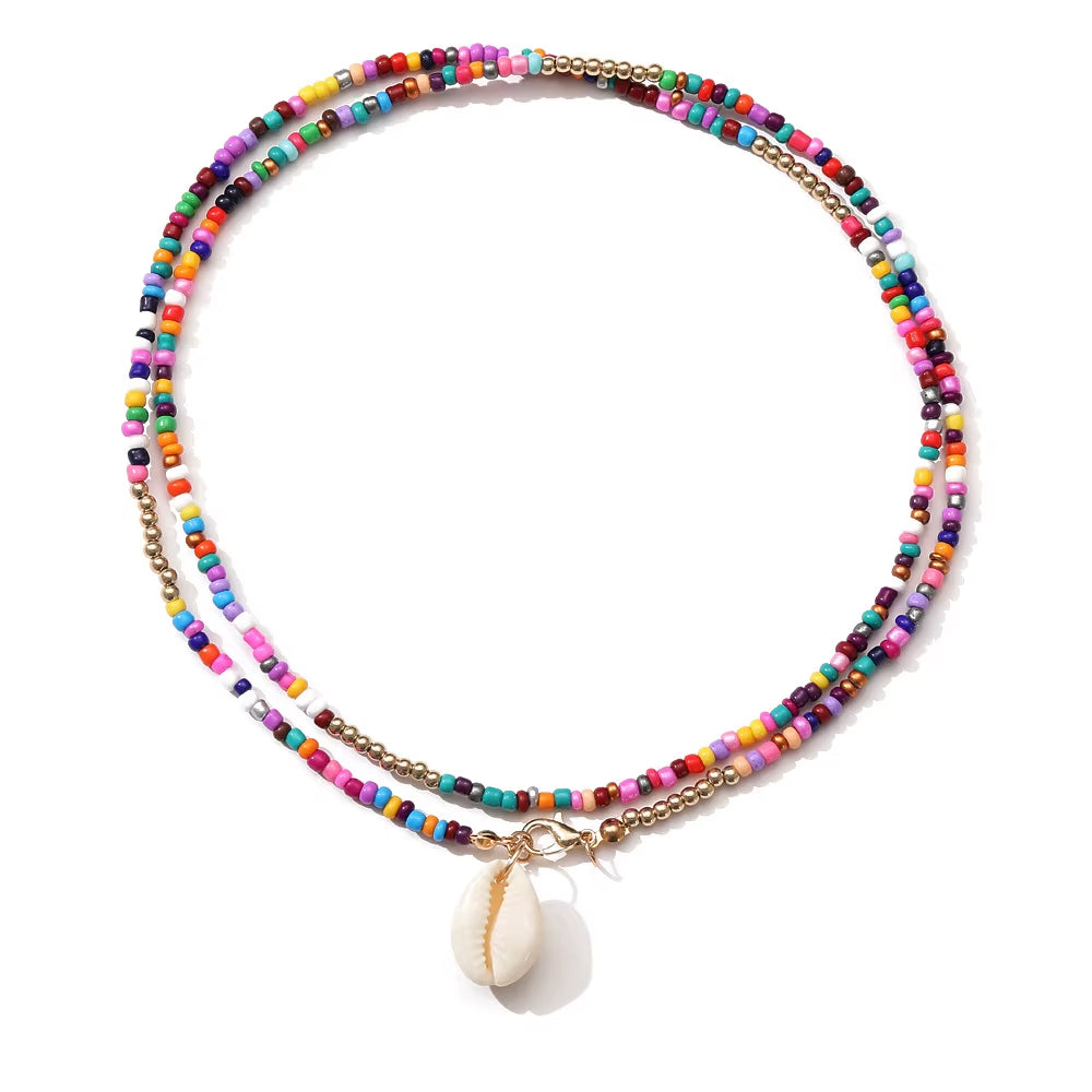 Shell Rainbow Necklace