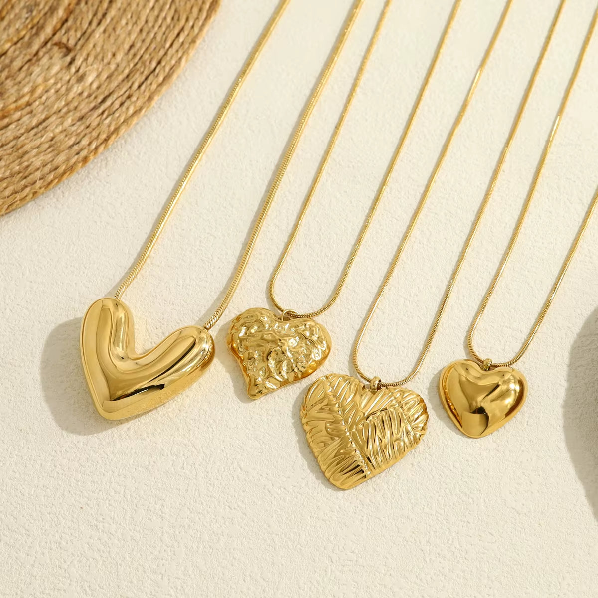 4pc Irregular Heart Jewelry Set