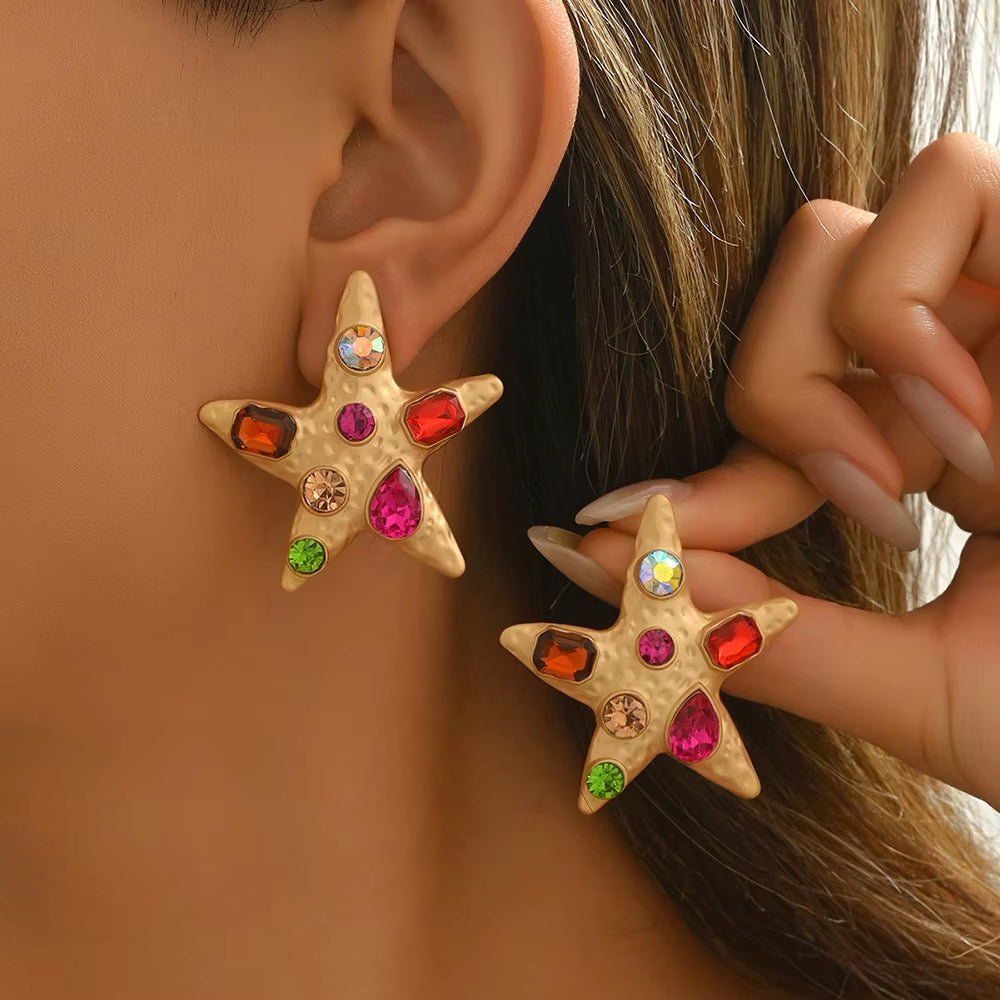 Five Star Rainbow Earrings