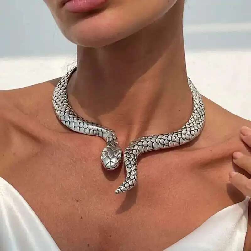 Snake Torque Choker Necklace