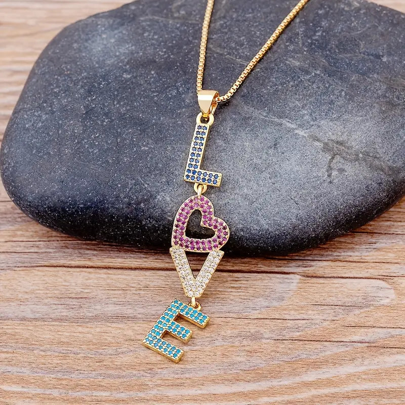 Radiant Love Rainbow Necklace