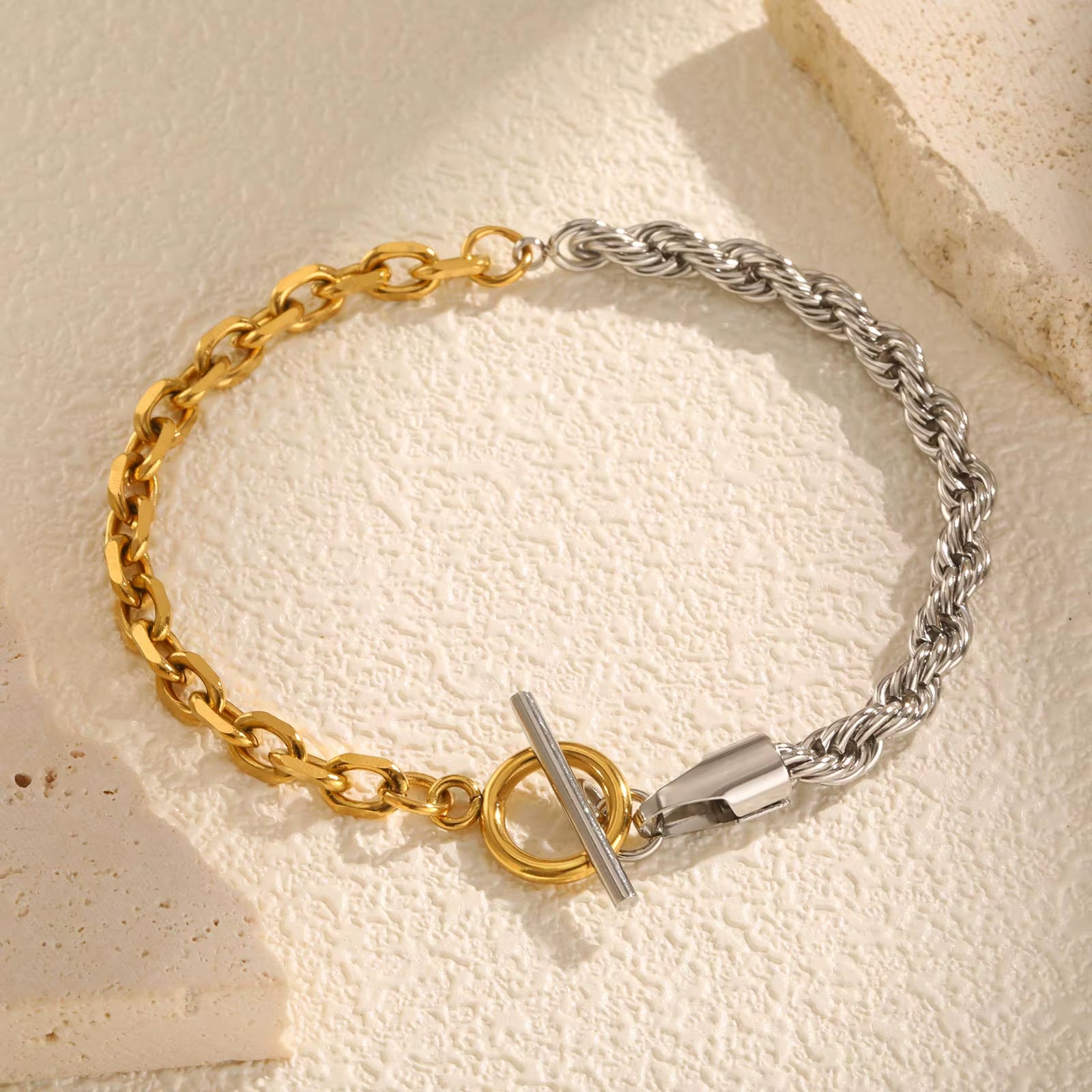 Mixed Rope Link Chain Bracelet
