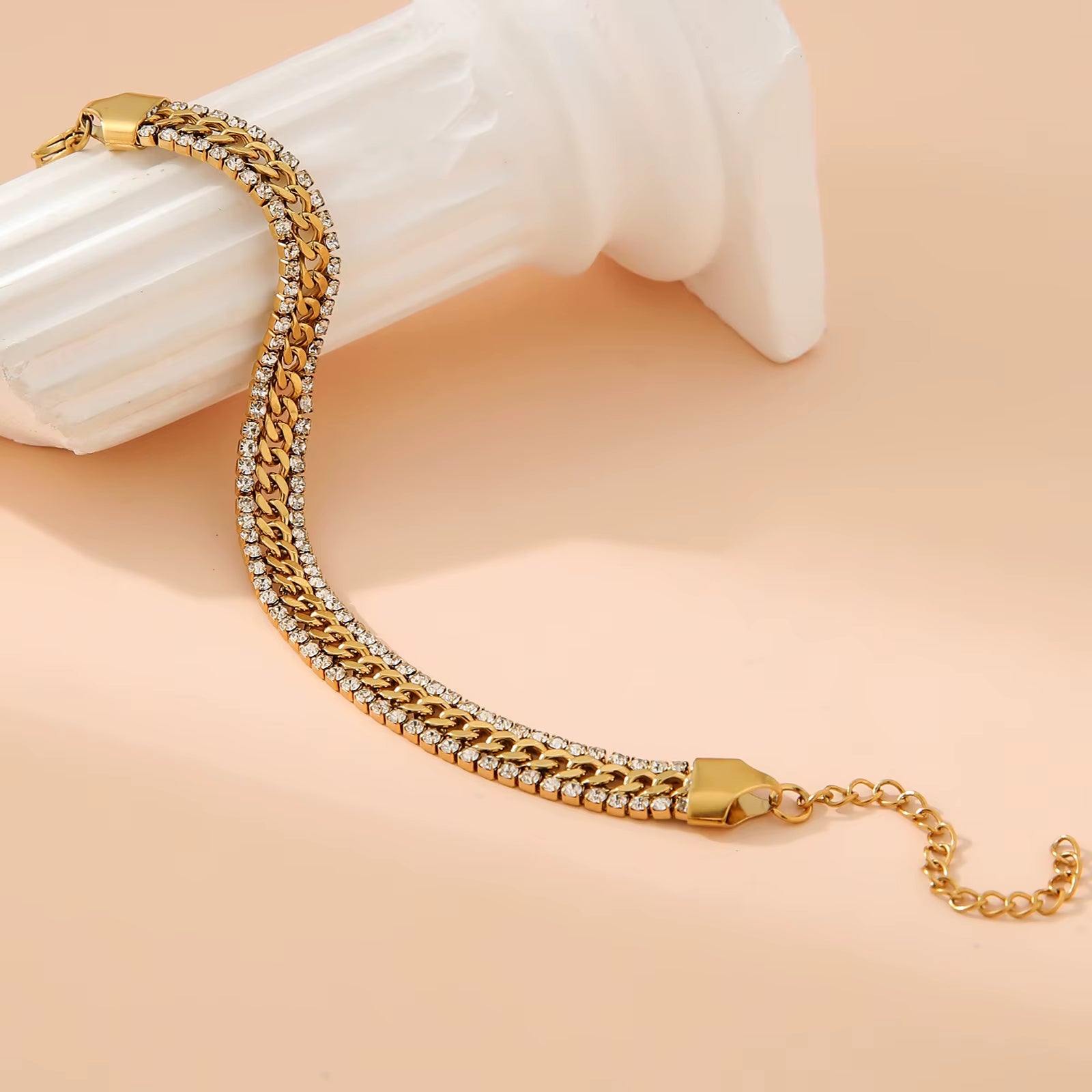 18K Gold Plated Tennis Bracelet